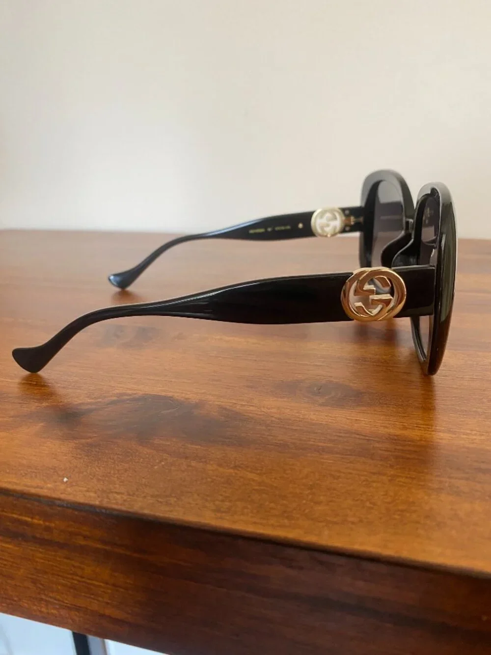 Gucci Black Large Square Frame Sunglasses